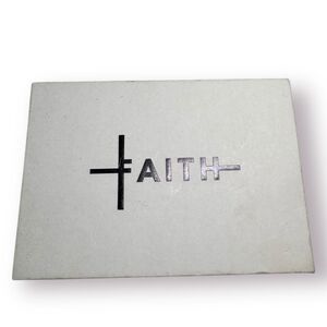 Faith Cross and Infinity Symbol Necklace Gold Tone BNWT